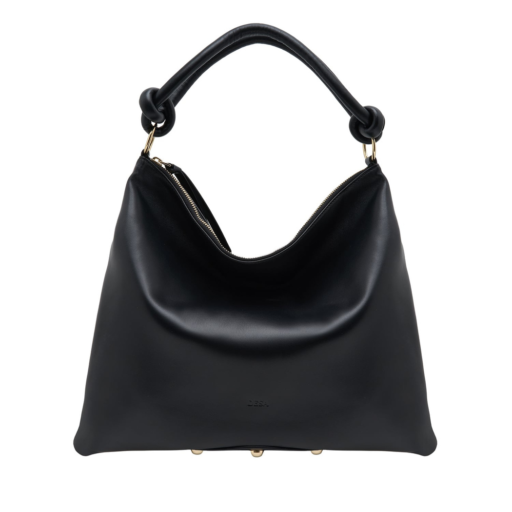 Siyah Dauer Kadın Deri Omuz Askılı Çanta