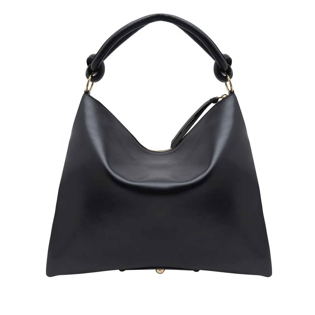 Siyah Dauer Kadın Deri Omuz Askılı Çanta