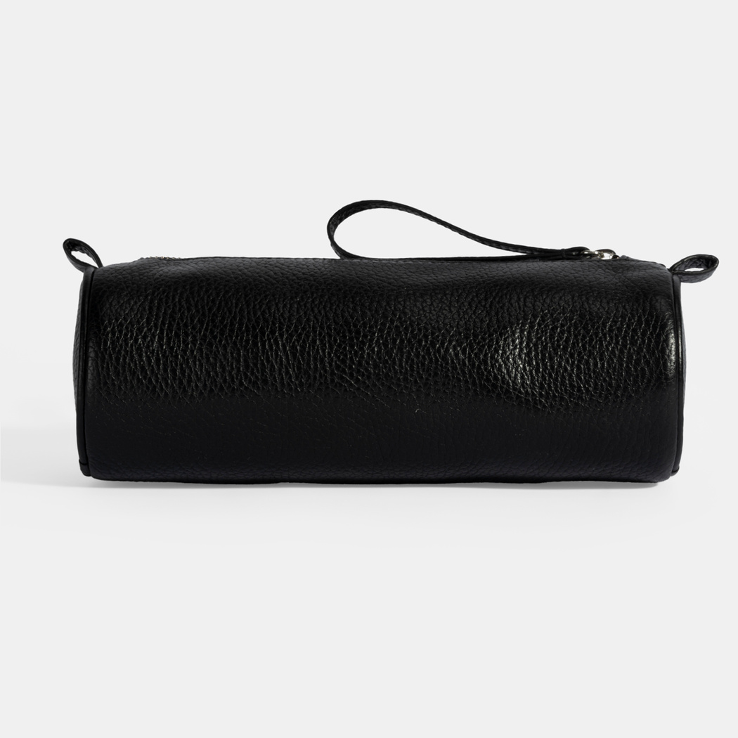 Siyah Deri Kalemlik/Tıraş/Makyaj Çantası