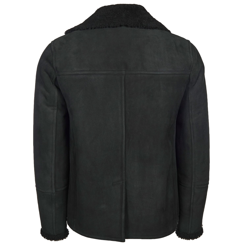 Siyah Diodoro Erkek Kürk Mont