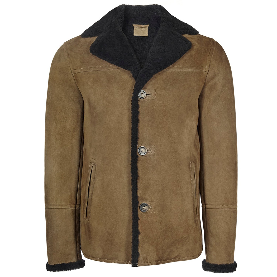 Siyah Diodoro Erkek Kürk Mont