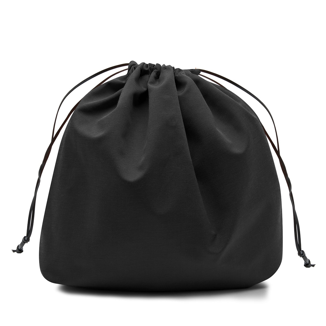 Siyah El Emeği Örgü Deri Çanta