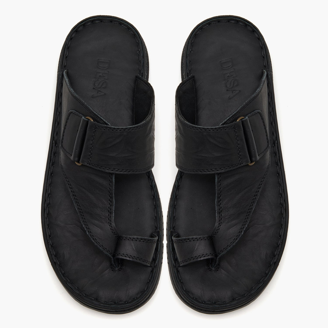 Siyah Erkek Deri Terlik