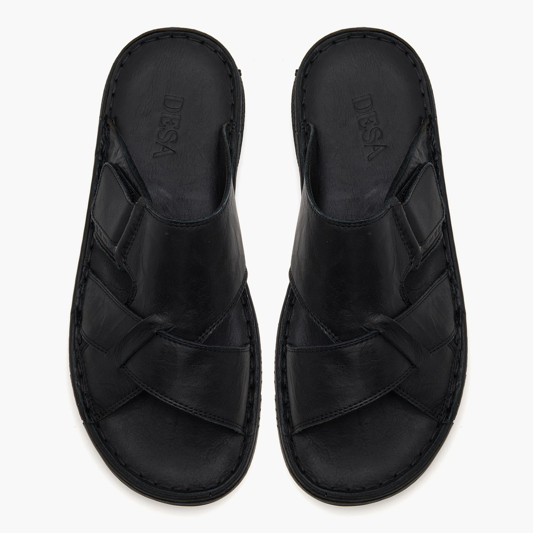 Siyah Erkek Deri Terlik