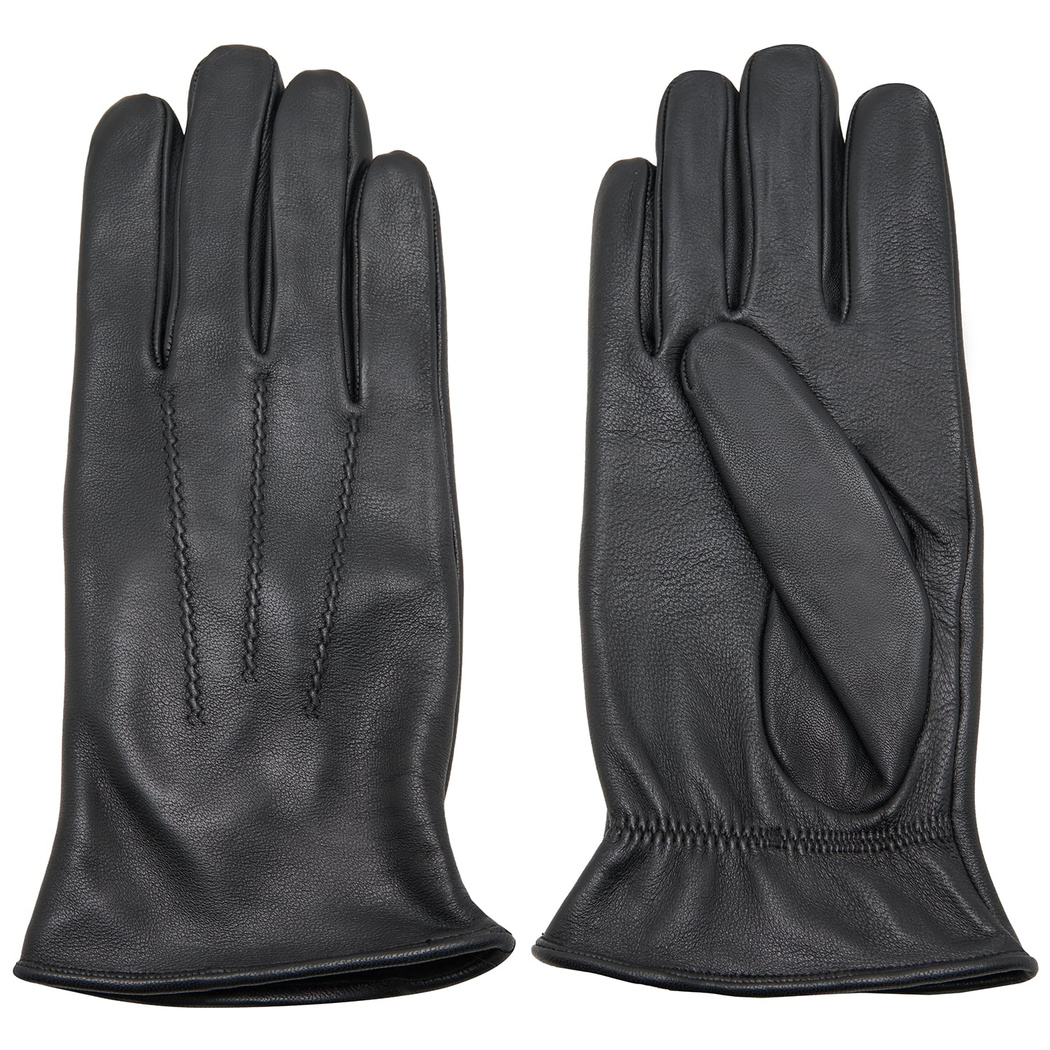 Siyah Erkek Lastikli Deri Eldiven