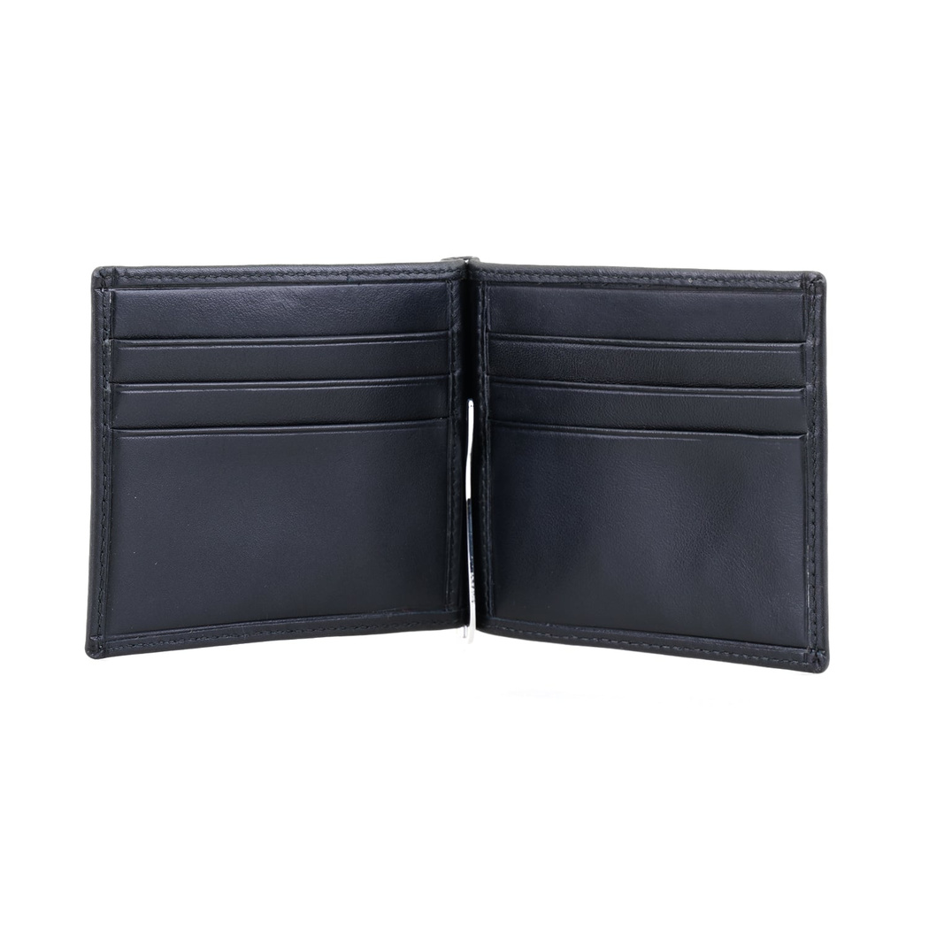 Siyah Erkek Para Klipsli Deri Cüzdan / Kartlık