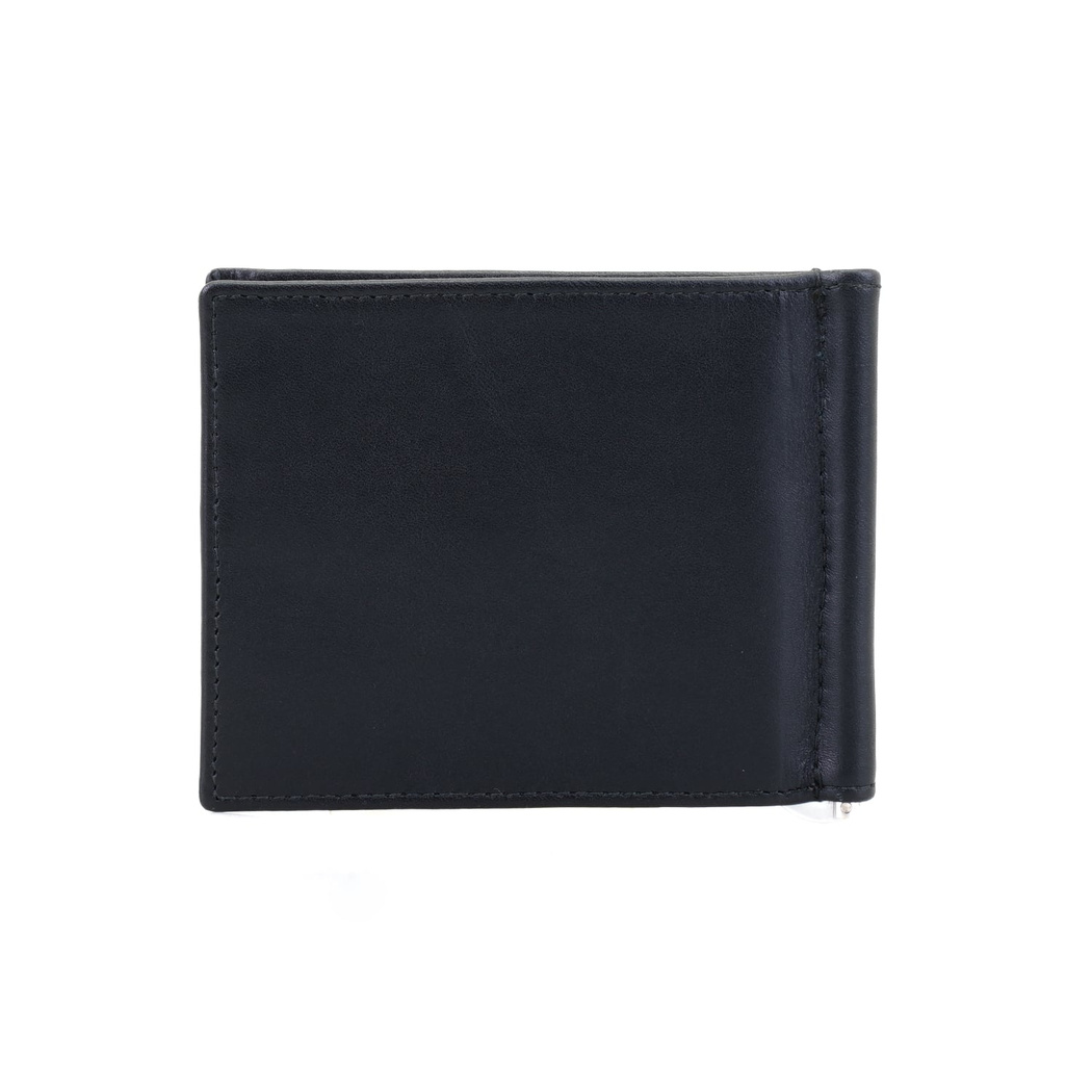 Siyah Erkek Para Klipsli Deri Cüzdan / Kartlık