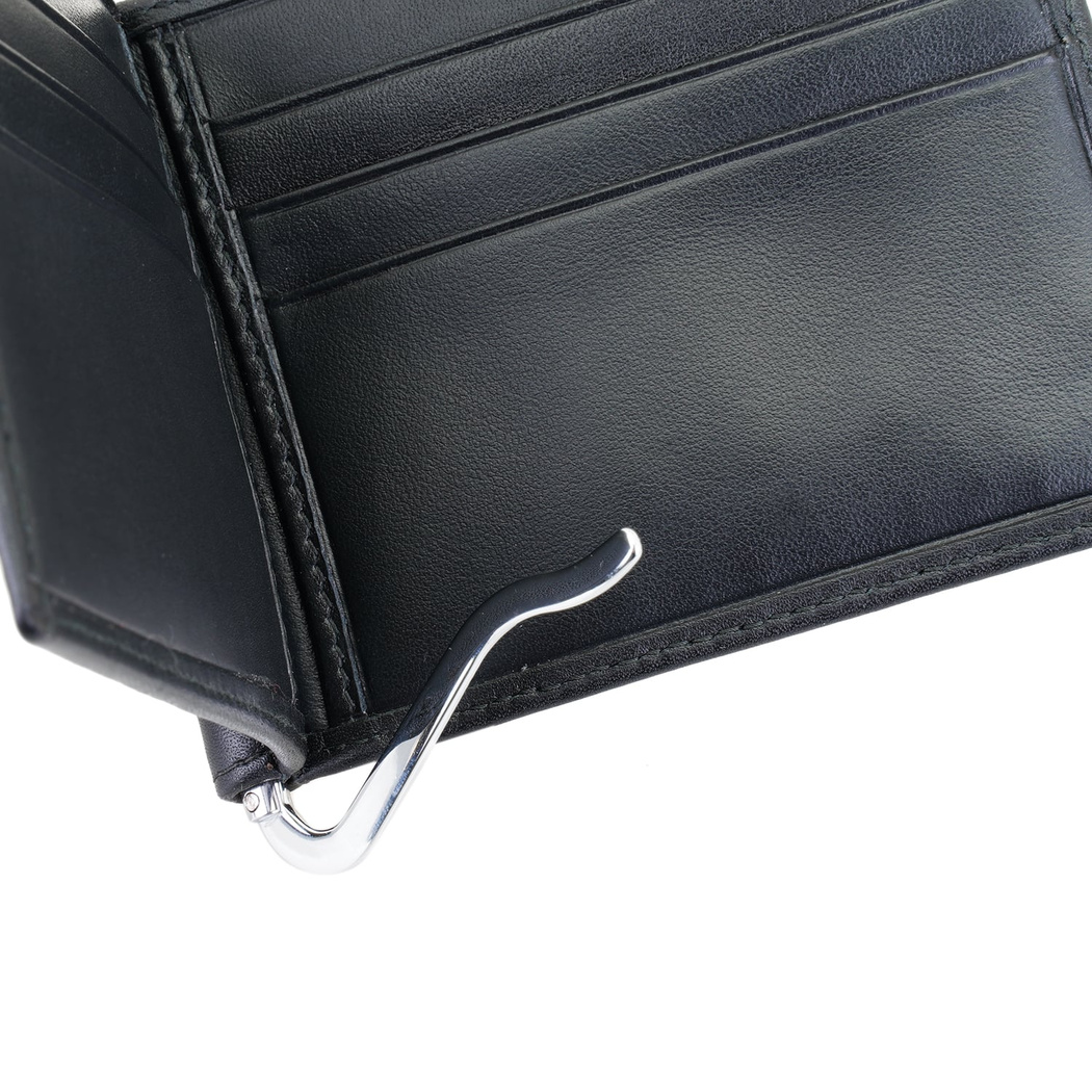 Siyah Erkek Para Klipsli Deri Cüzdan / Kartlık