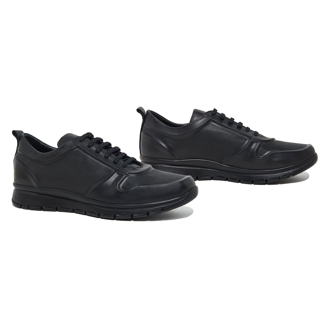 Siyah Esta Erkek Deri Spor Ayakkabı