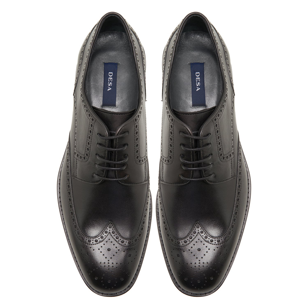 Siyah Fausto Erkek Deri Klasik Ayakkabı