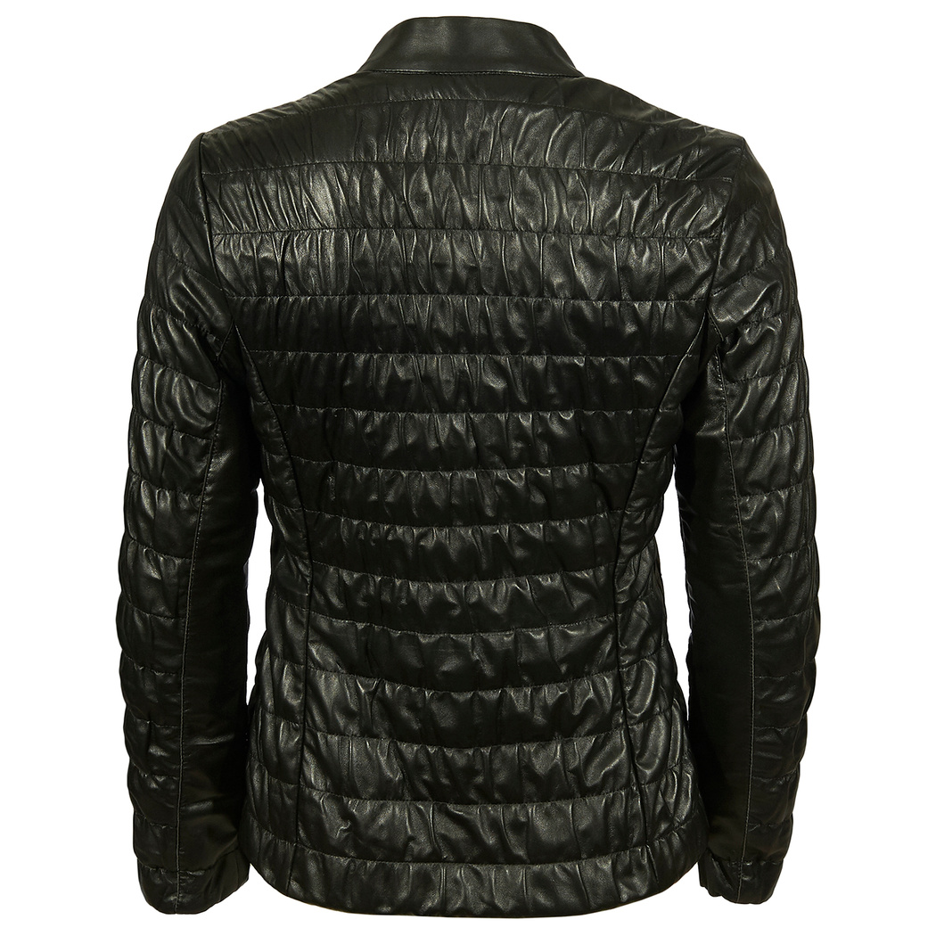 Siyah Fernanda Kadın Deri Mont