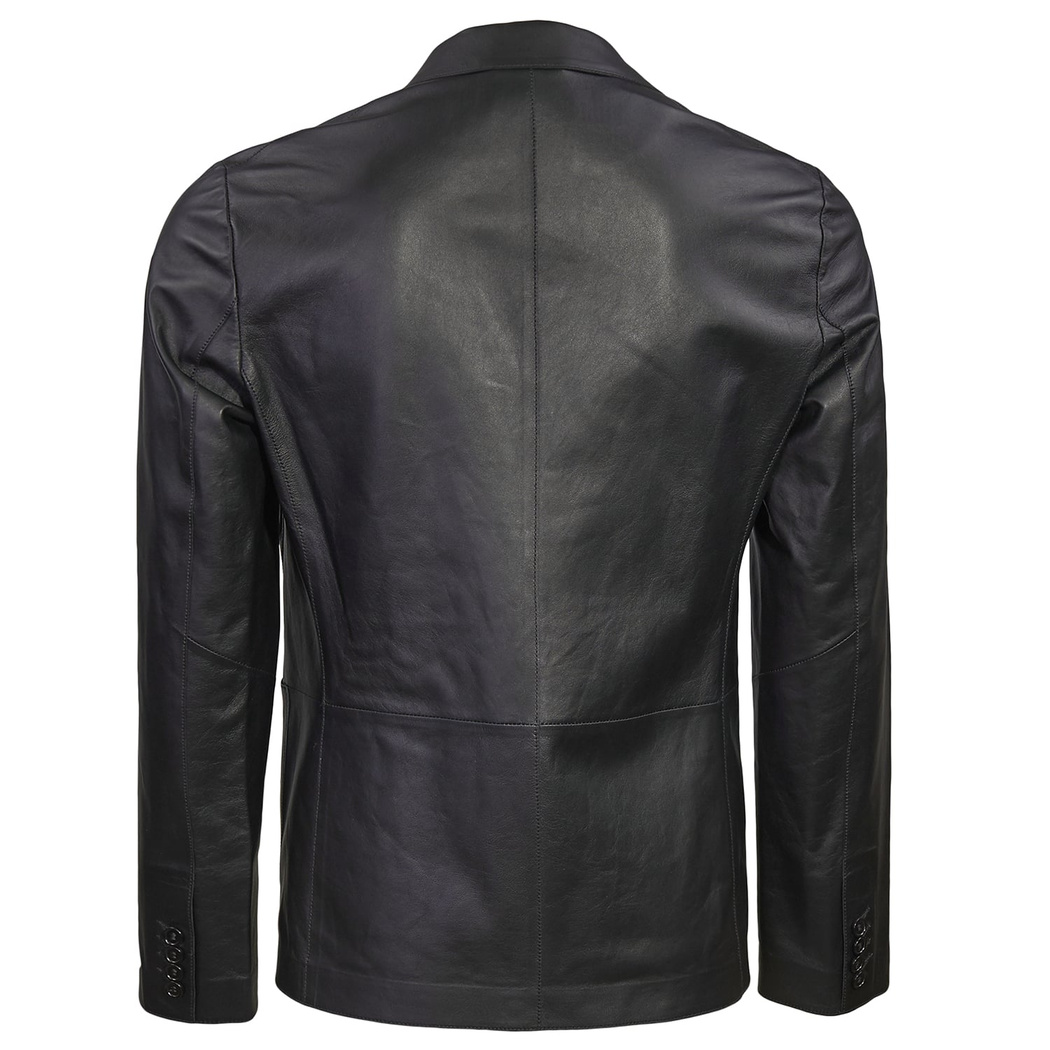 Siyah Gaspare Erkek Deri Ceket