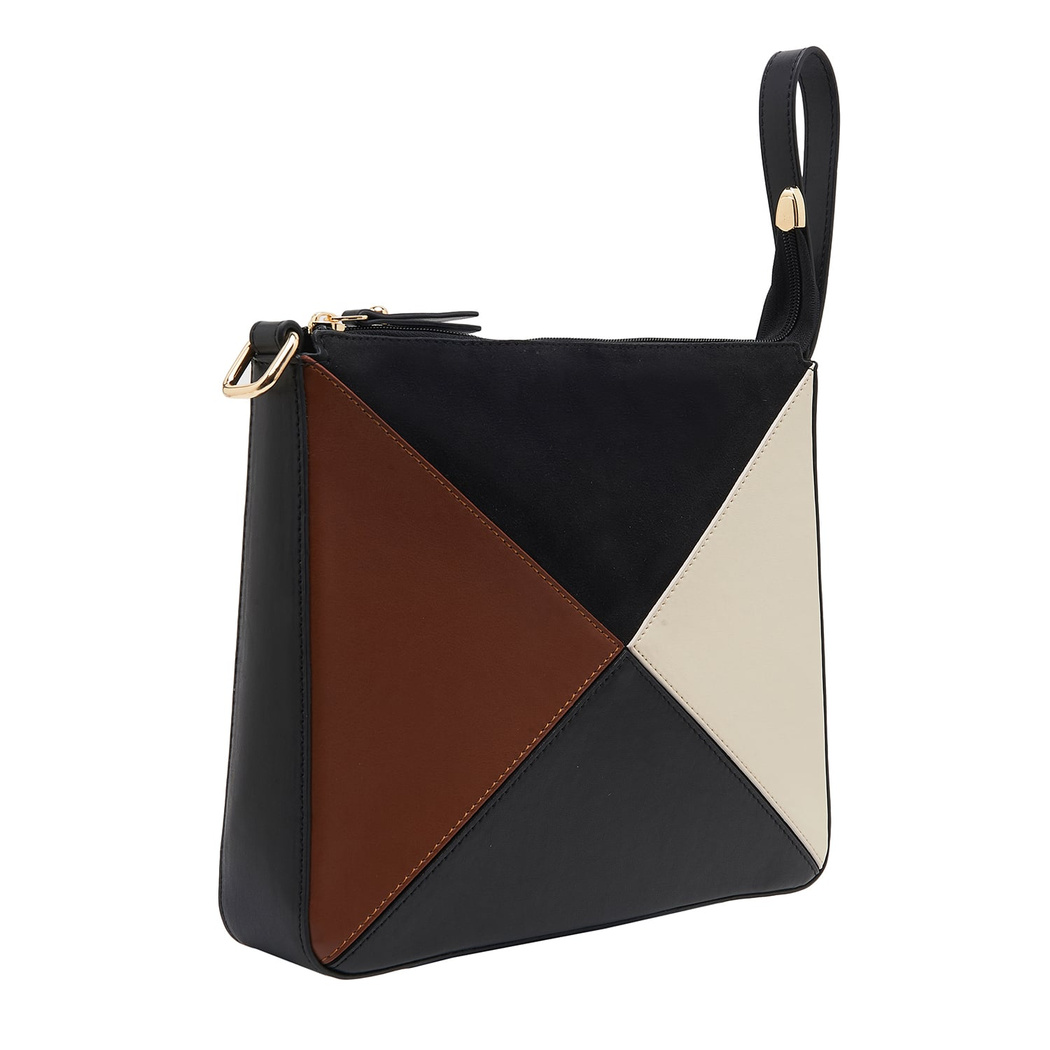 Siyah Gazzele Kadın Omuz Askılı Çanta