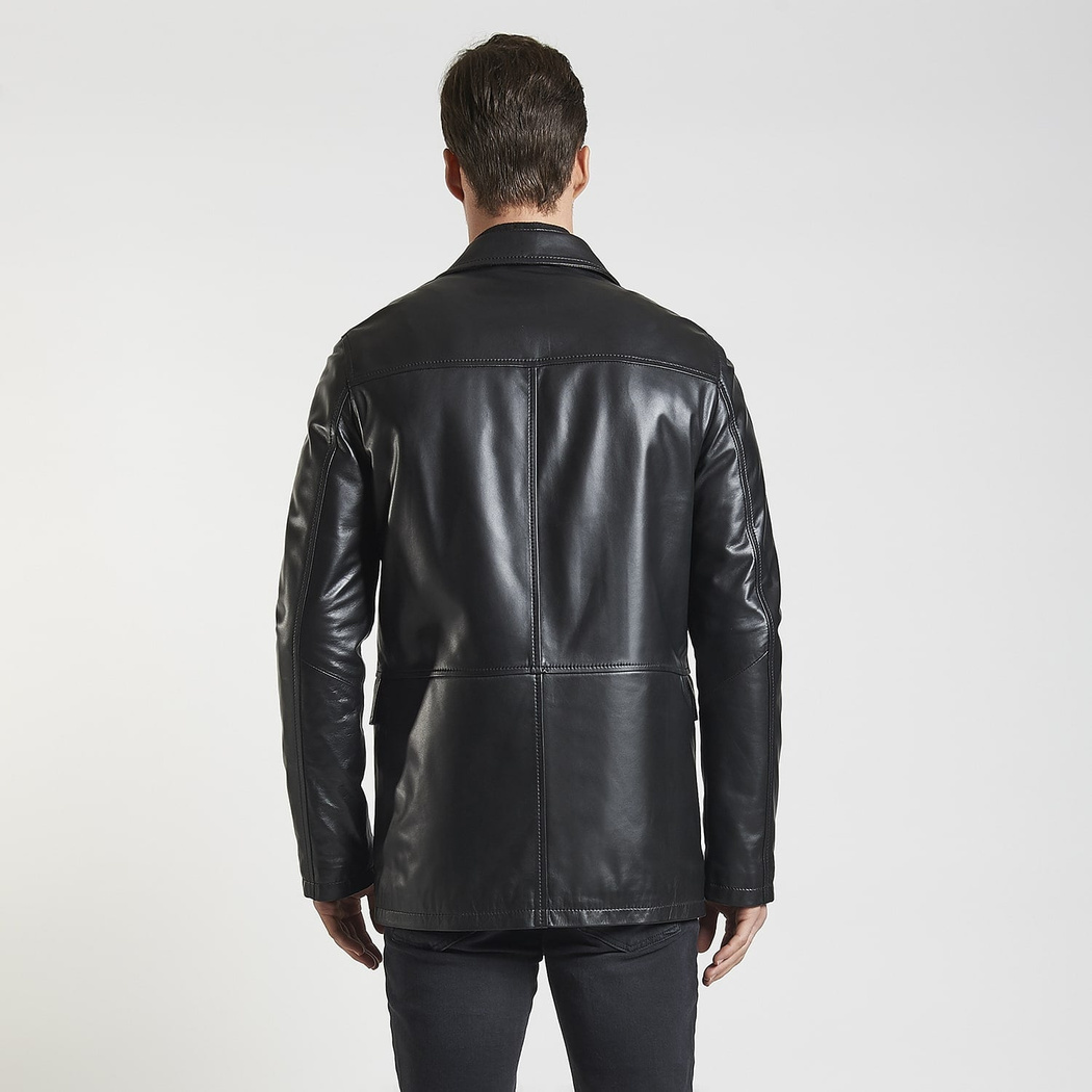 Siyah Generobs Erkek Deri Kaban