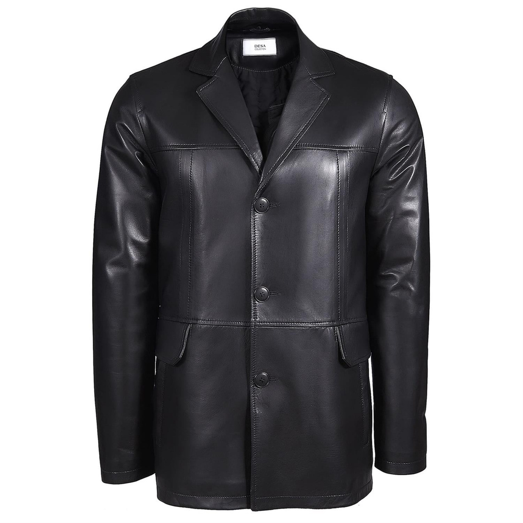 Siyah Generobs Erkek Deri Kaban