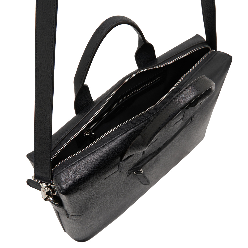 Siyah Gino Erkek Deri Evrak Çantası