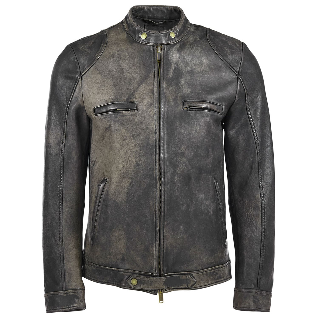 Siyah Javadd Erkek Deri Mont