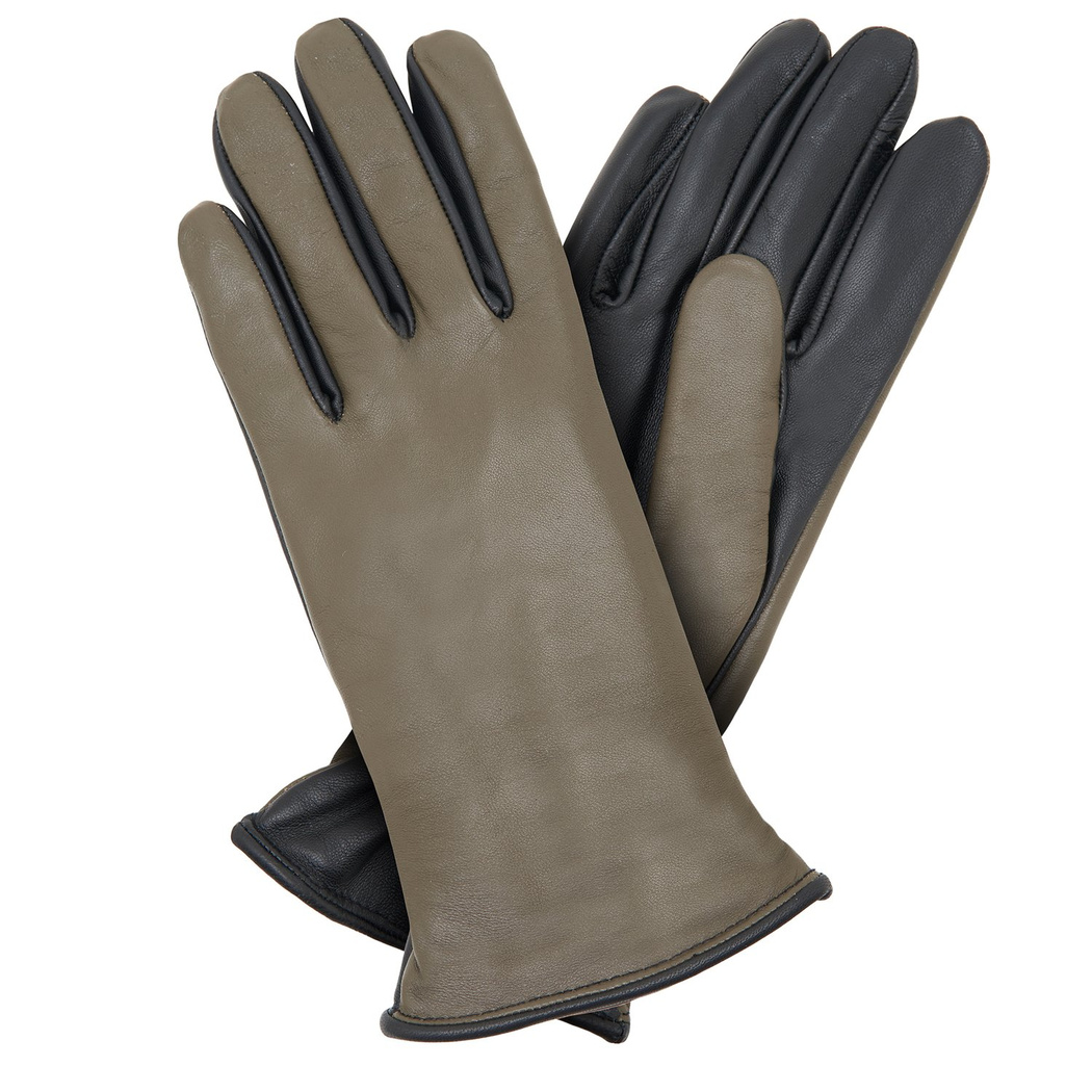 Siyah Kadın Deri Eldiven