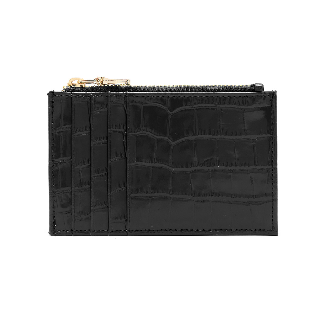 Siyah Kadın Deri Kartlık