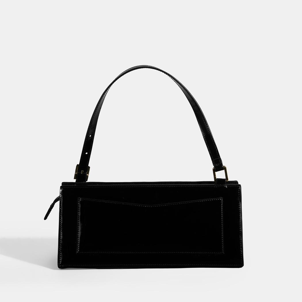 Siyah Kadın Deri Omuz Çantası