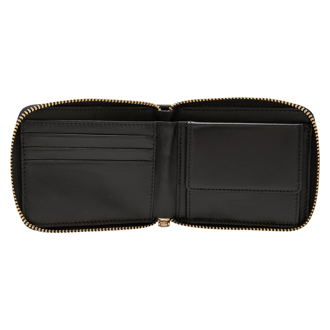 Siyah Kapitone Kadın Deri Cüzdan