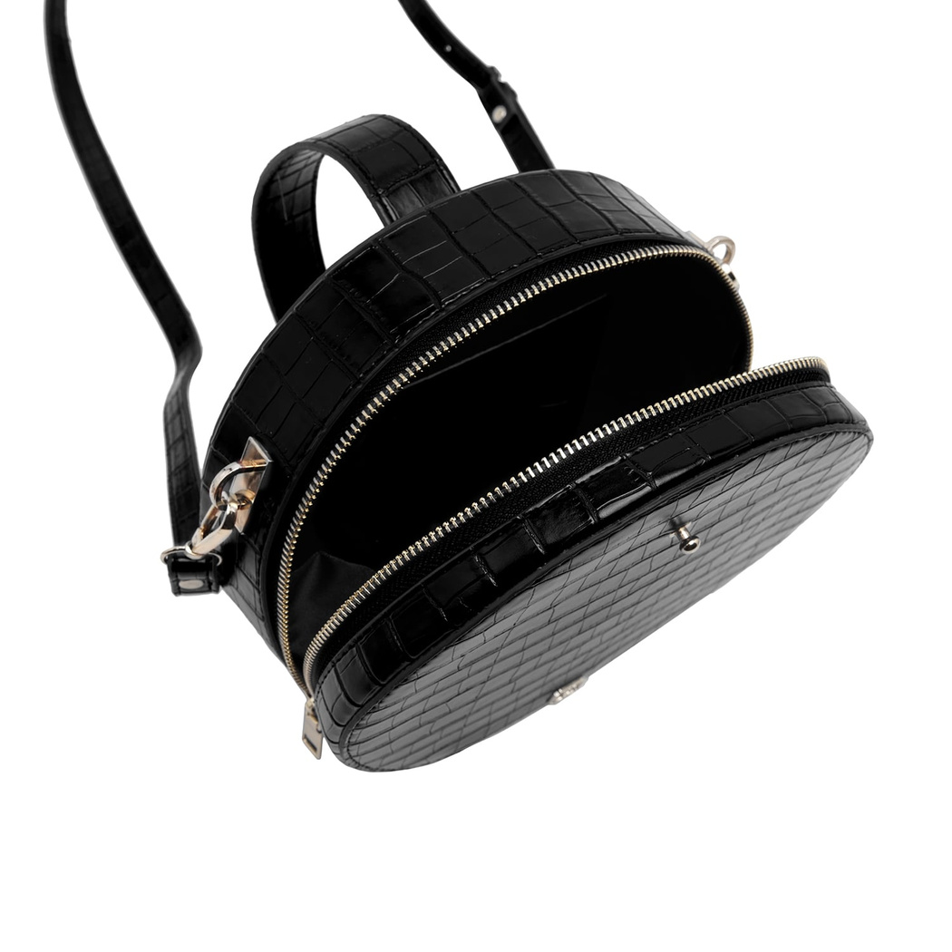 Siyah Kotte Kadın Omuz Askılı Çanta