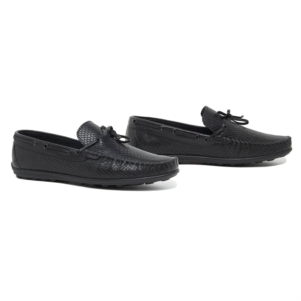 Siyah Marvel Erkek Deri Loafer