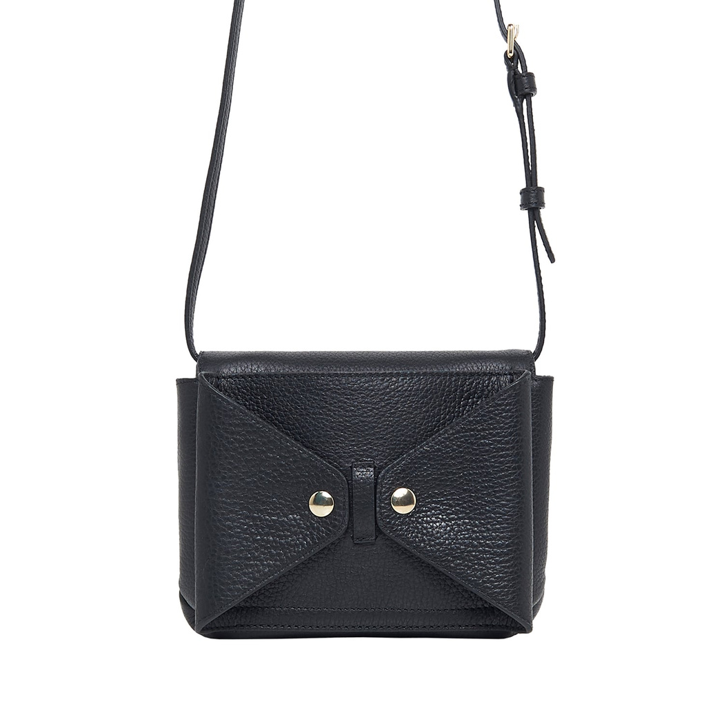 Siyah Rose Kadın Deri Bel Çantası