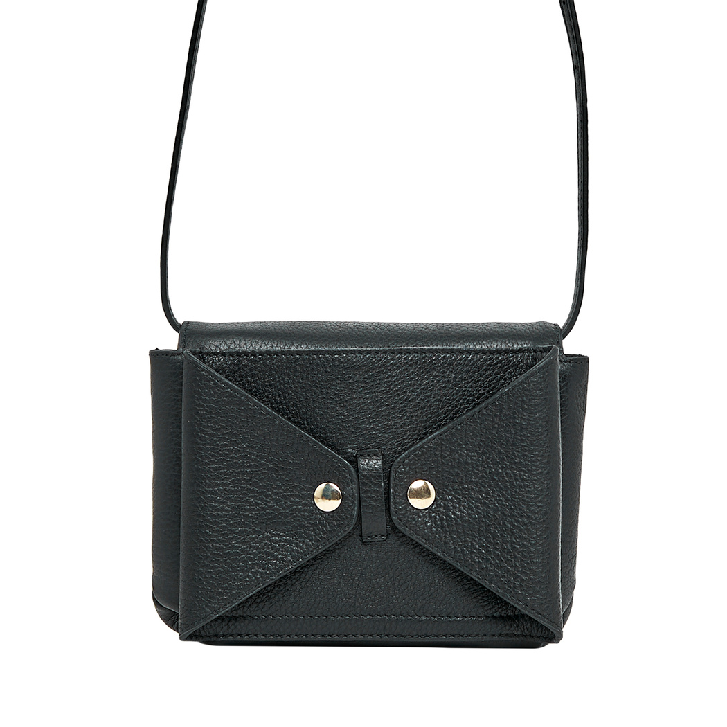 Siyah Rose Kadın Deri Bel Çantası