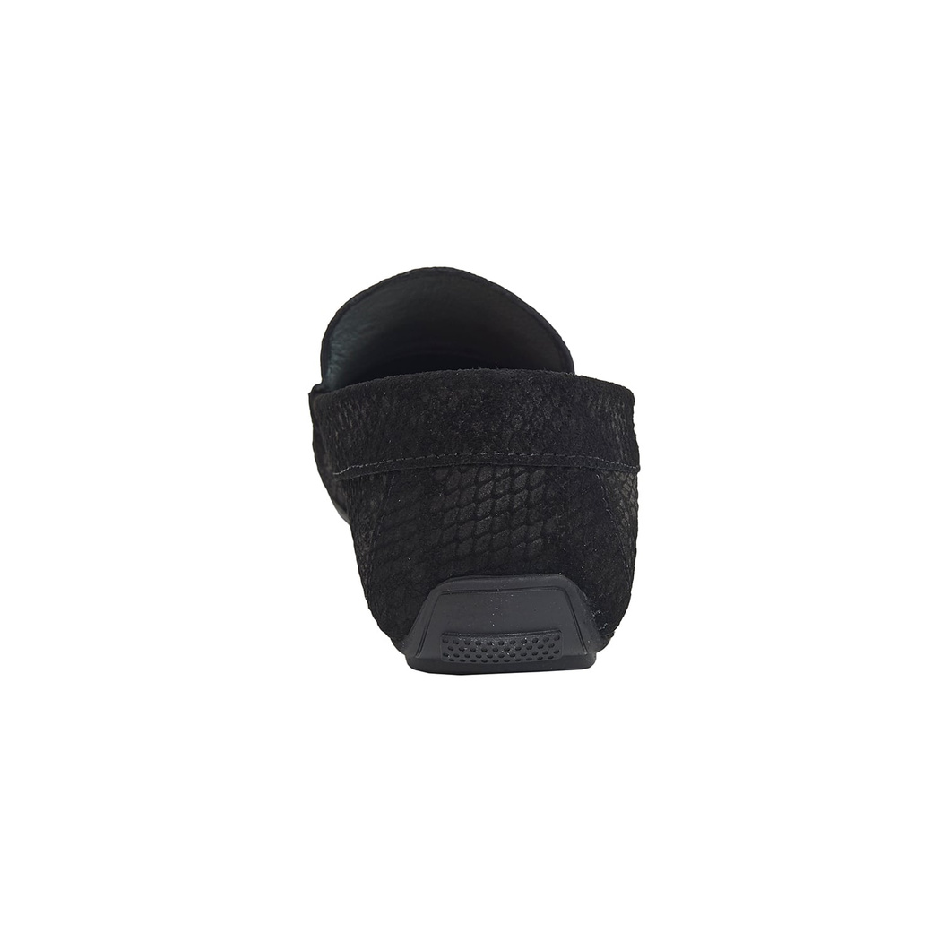 Siyah Santino Erkek Süet Loafer