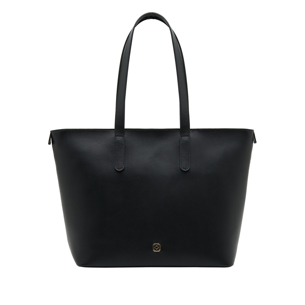 Siyah Sarah Kadın Deri Omuz Askılı Çanta