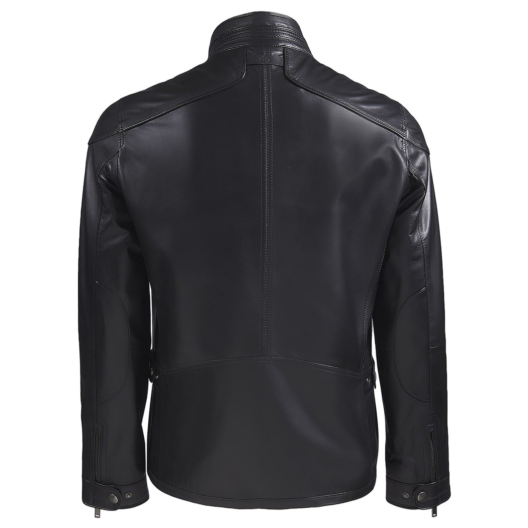 Siyah Tiago Erkek Deri Ceket