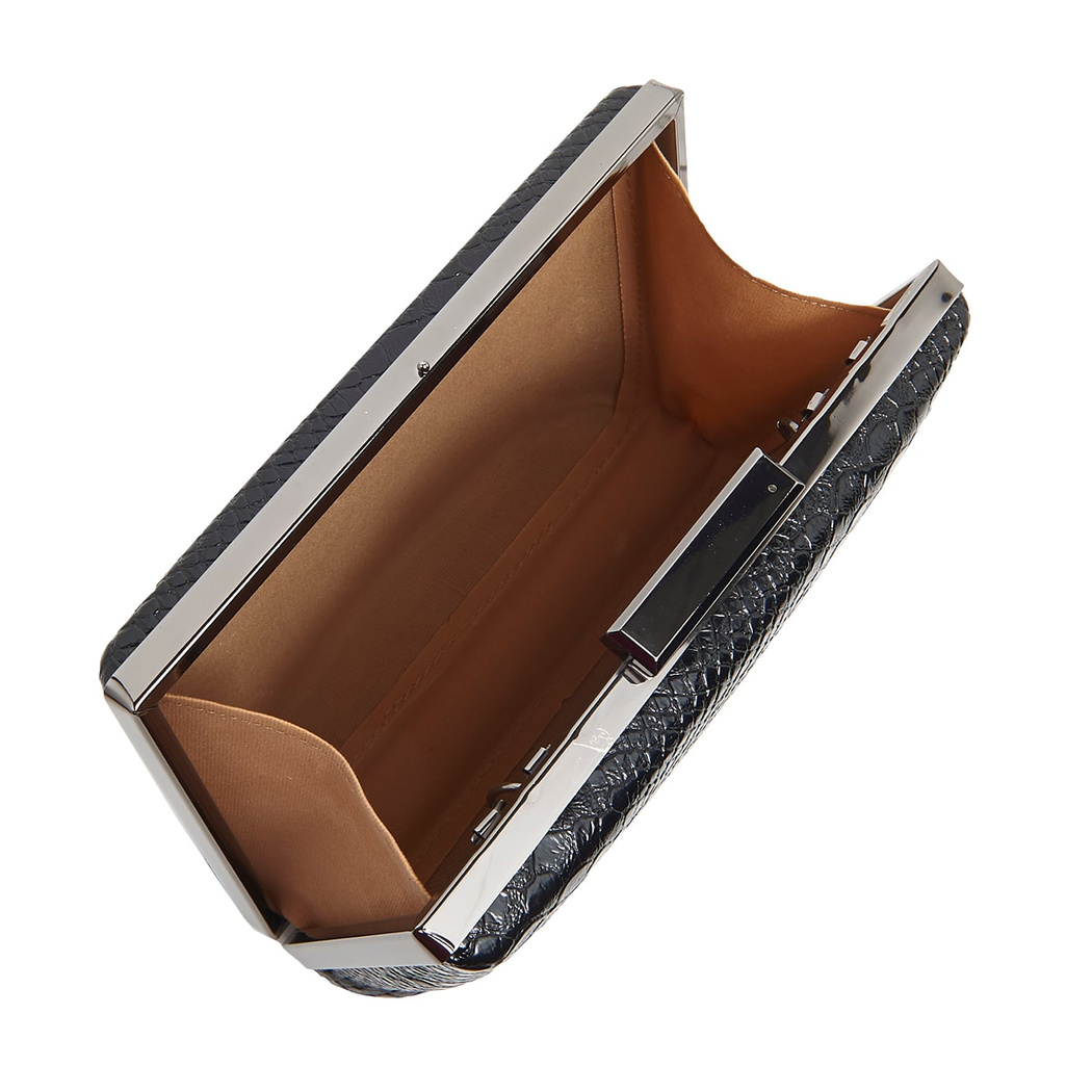 Siyah Tulip Zincir Detaylı Kadın Gece Çantası