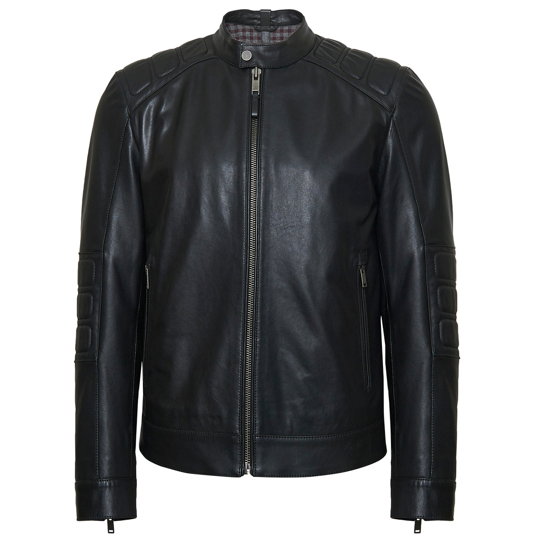 Siyah Umberto Erkek Deri Mont