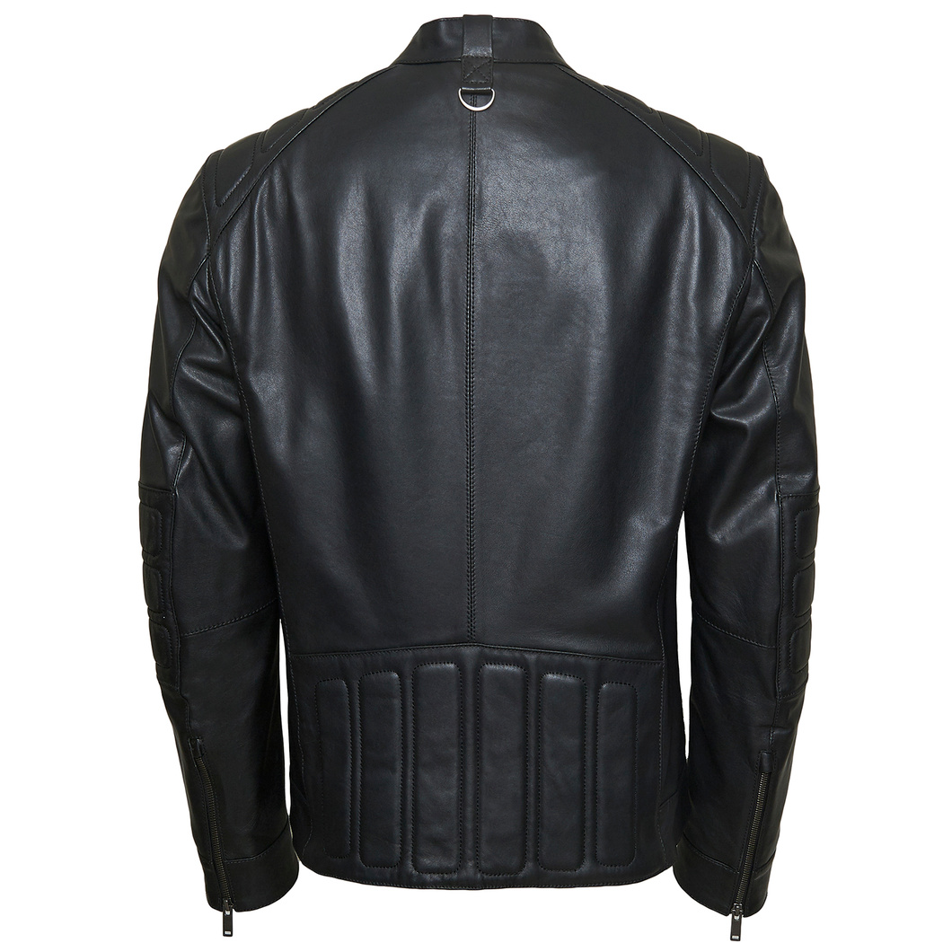 Siyah Umberto Erkek Deri Mont