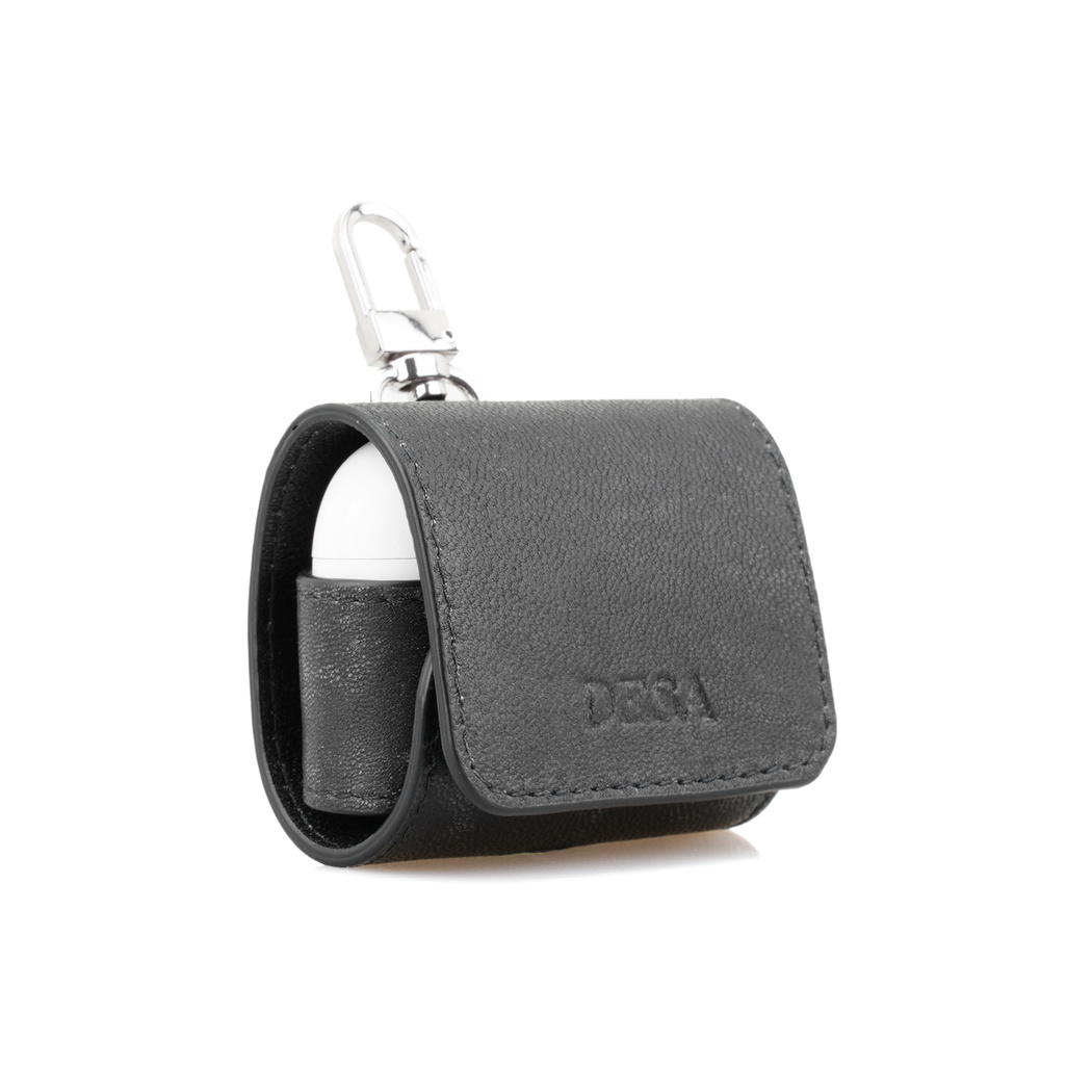 Siyah Vintage Deri Airpods Pro Kılıfı 2. Nesil