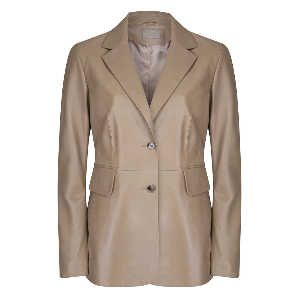 Stansie Krem Kadın Deri Blazer Ceket