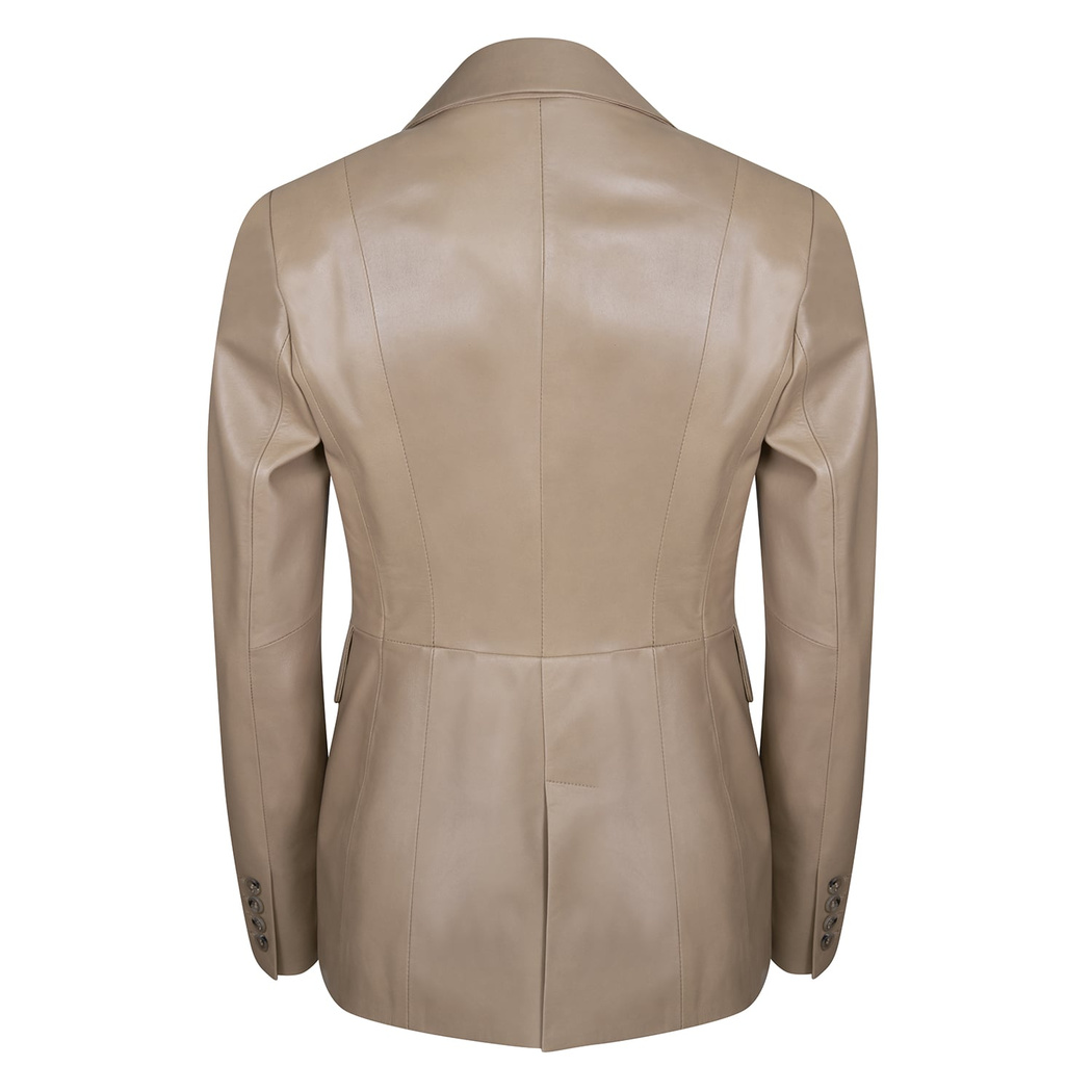 Stansie Krem Kadın Deri Blazer Ceket