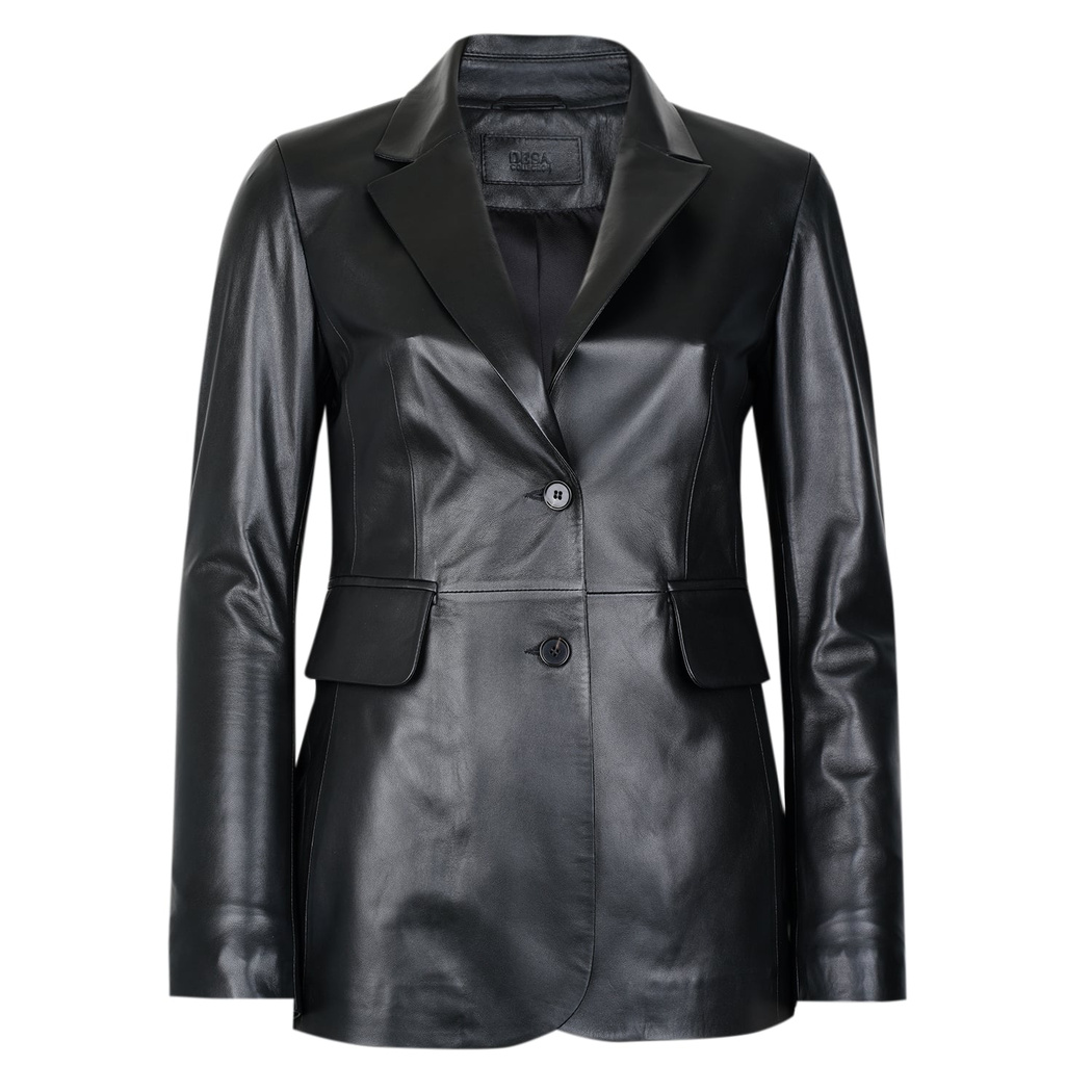 Stansie Siyah Kadın Deri Ceket