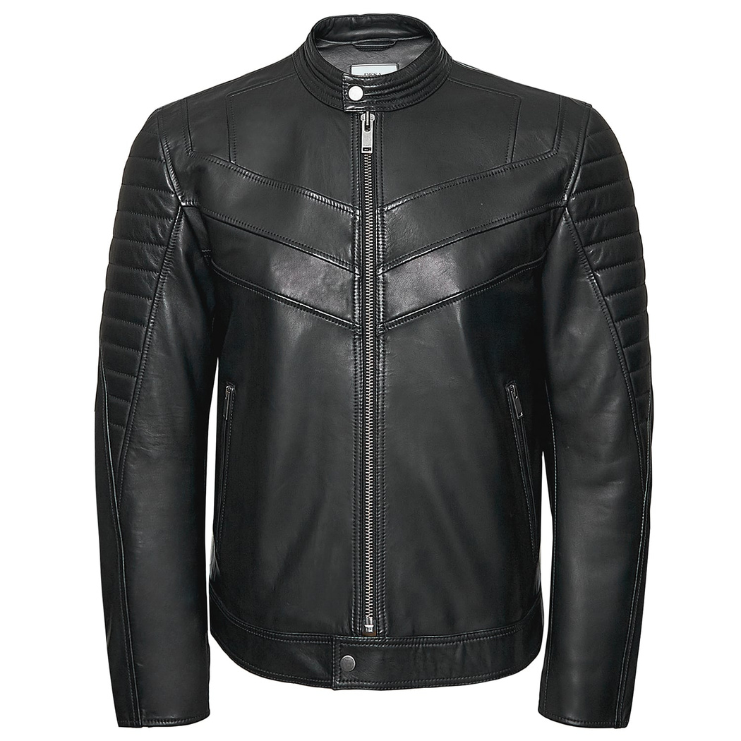 Teddeo Erkek Deri Motorcu Mont