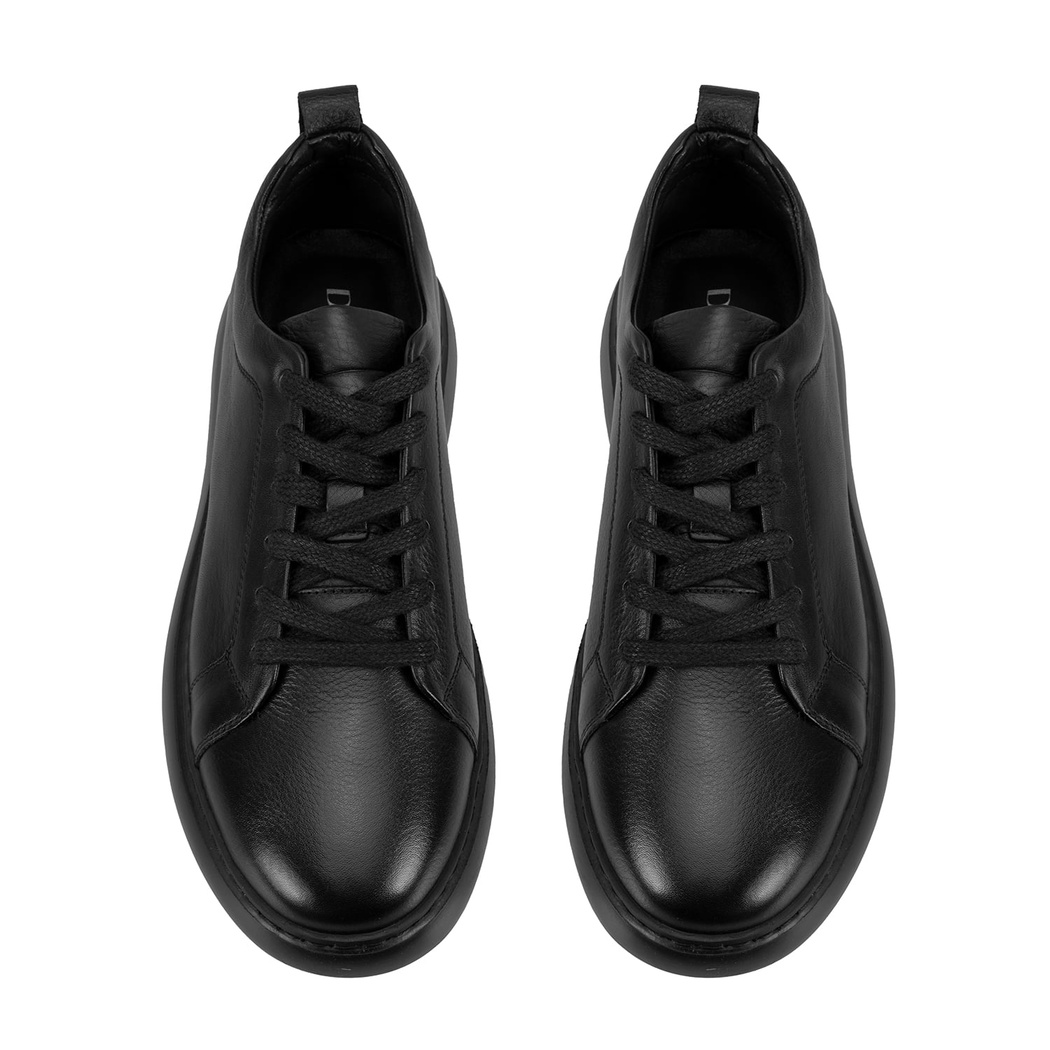 Terrell Siyah Erkek Deri Spor Ayakkabı