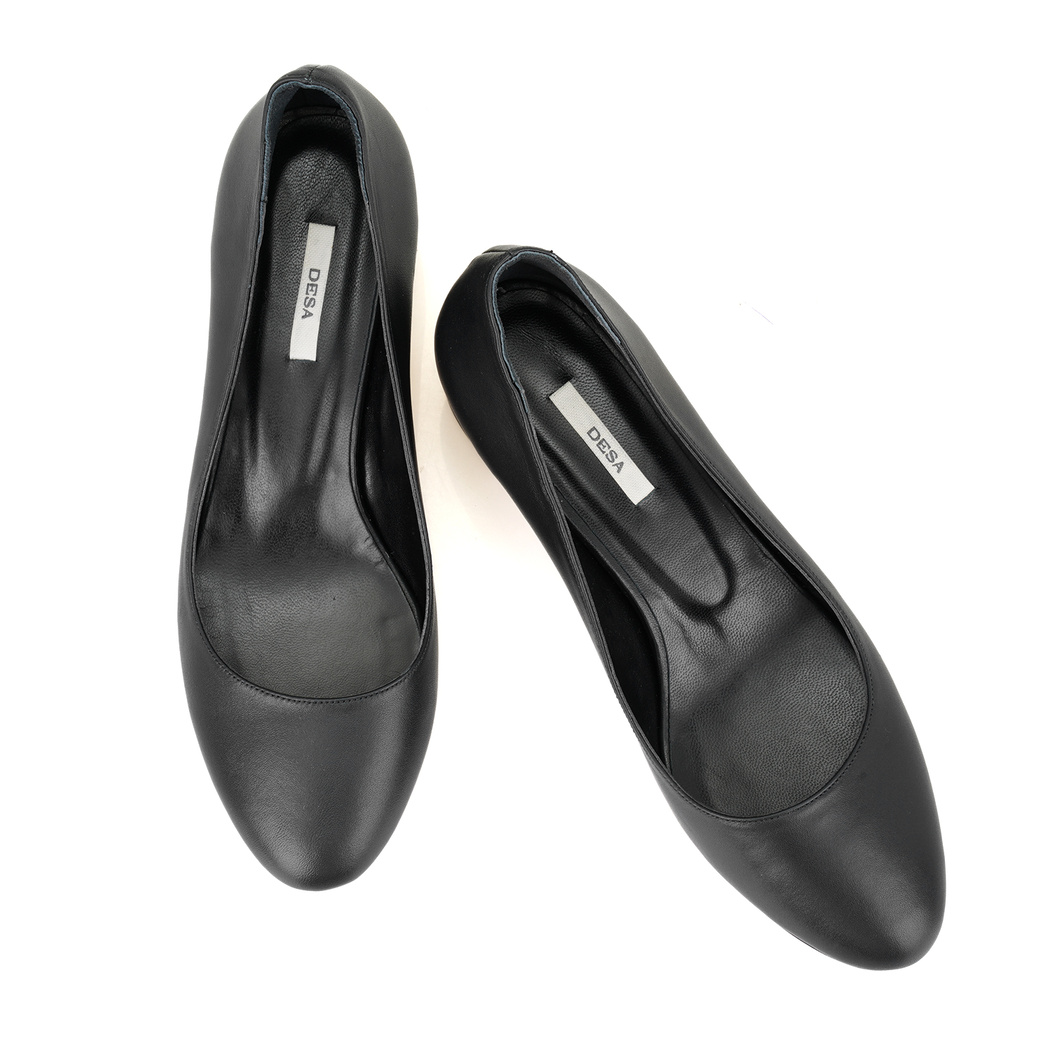 Thresh Siyah Kadın Klasik Topuklu Deri Ayakkabı