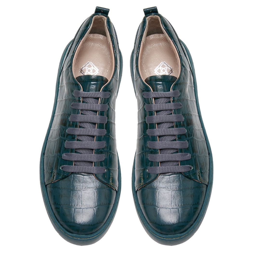 Tiff Yeşil Kadin Deri Spor Ayakkabi