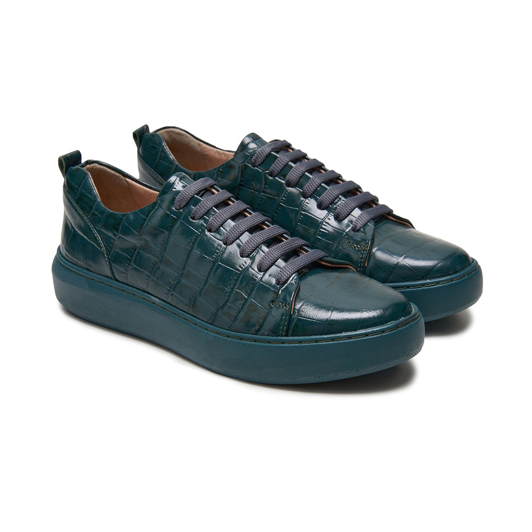 Tiff Yeşil Kadin Deri Spor Ayakkabi