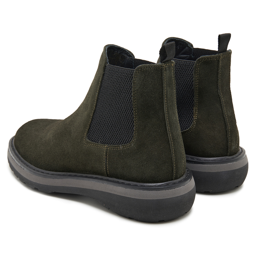 Tina Haki Erkek Yandan Lastikli Süet Deri Chelsea Bot 