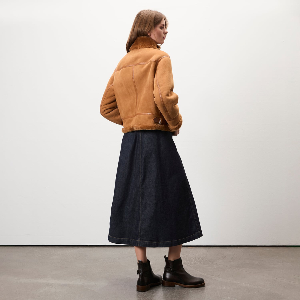 Tinora Kahve Kürk Ceket