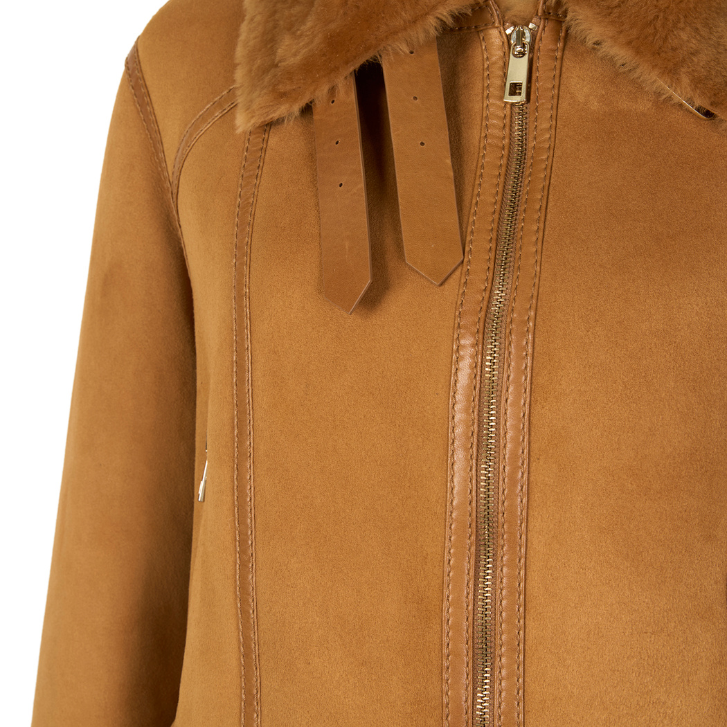 Tinora Kahve Kürk Ceket