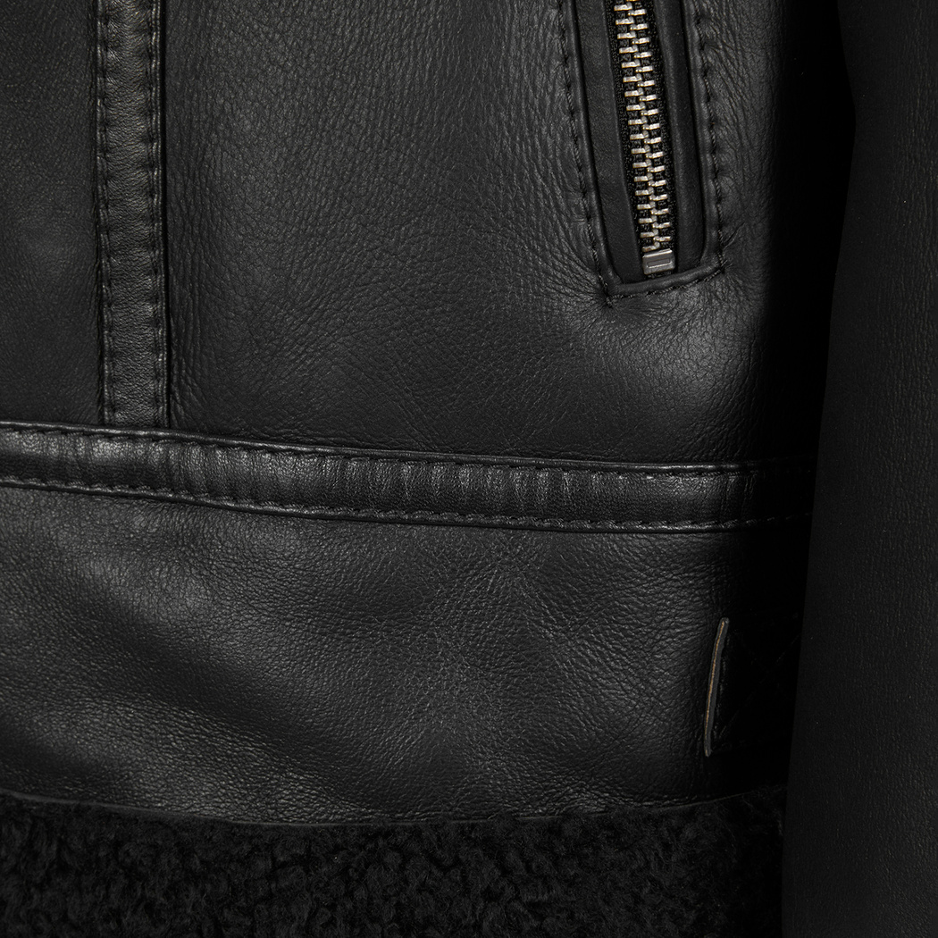 Tinora Siyah Kürk Ceket