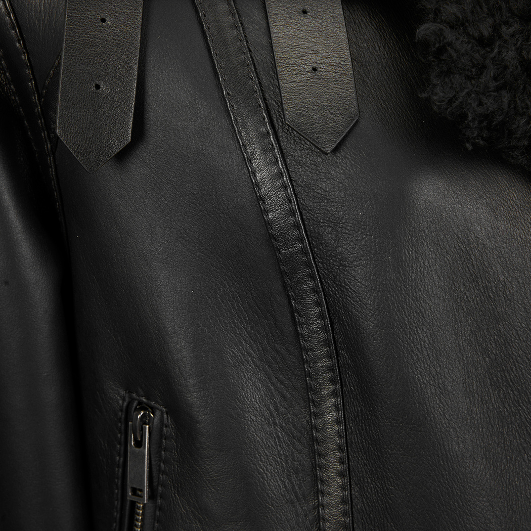 Tinora Siyah Kürk Ceket