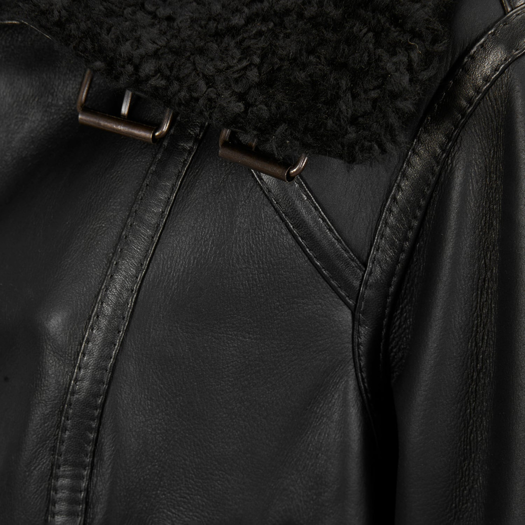 Tinora Siyah Kürk Ceket